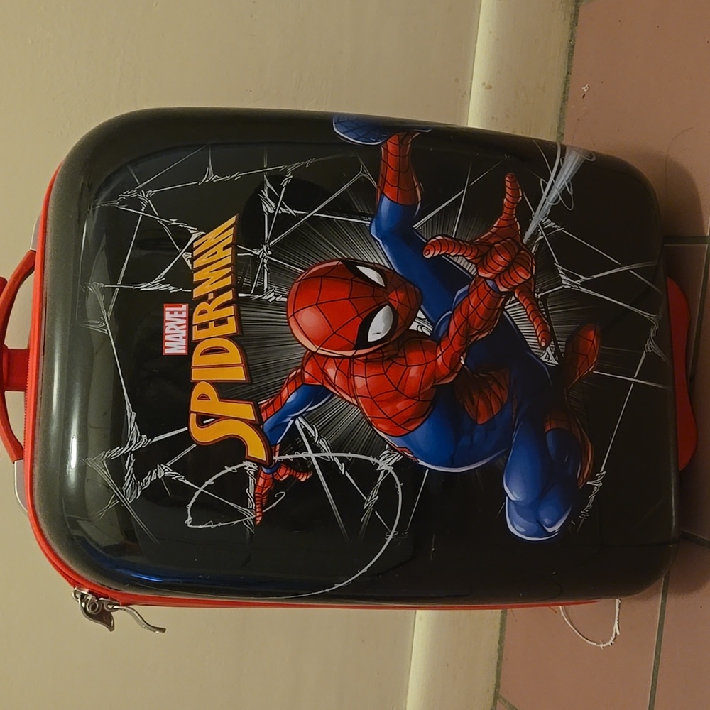 Marvel Spider-Man Red and Black Kids Luggage